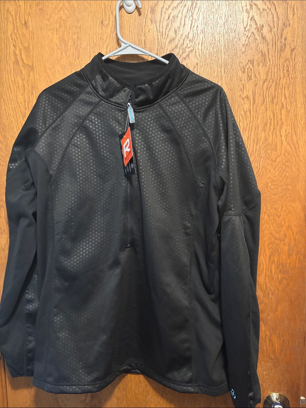 Men's Axial Black Performance Half-Zip Pullover Jacket XL